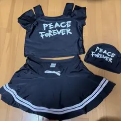 ブラックセパレート水着・キャップ付き サイズ140