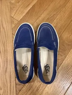VANS スリッポン ローファー ネイビースエード素材　v96s