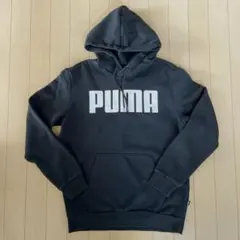 美品　PUMA フード付きパーカー ブラック