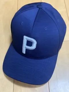 Puma P刺繍 ネイビーキャップ ゴルフ キャップ