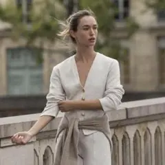 ZARA ソフトボタンジャケット