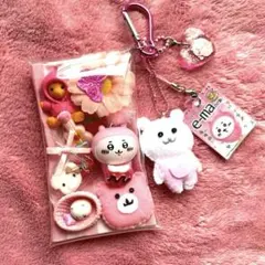 ♡ちいかわ♡ ガチャ詰め ポーチ風 ピンク ちいかわ 推し ミニチュア