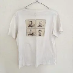 ユニクロ UNIQLO Tシャツ 半袖 スヌーピー コラボ 白 SNOOPY