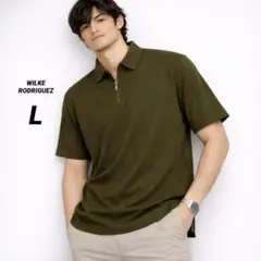 Tシャツ L メンズ トップス ポロシャツ L ハーフジップ