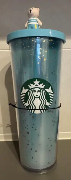 海外限定　スターバックス　ベアリスタ　ストローチャーム　ストッパー　タンブラー