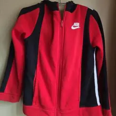 NIKE フルジッパーパーカー 赤/黒