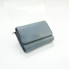 FURLA バビロンコンパクト ウォレット トリフォールド 三つ折財布 ブルー