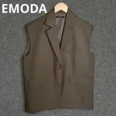 EMODA ノースリーブベスト F ブラウン