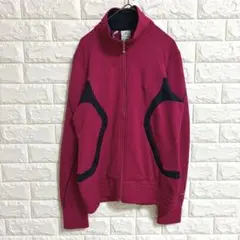 アディダス/トラックジャケット/配色切替/CLIMALITE/S/ピンク