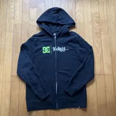 DC SHOES フルジップ スウェットパーカー ロゴ ブラック 黒　sk8のサムネイル