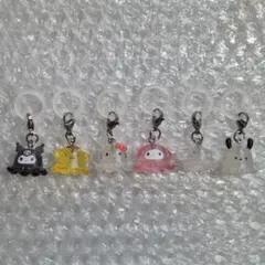 サンリオキャラクターズ　なりきりメンダコ　めじるしアクセサリー　コンプリート