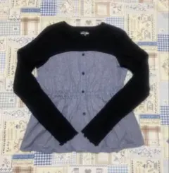 長袖カットソー 黒とネイビー 160サイズ