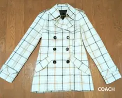 COACH チェック柄 トレンチコートのサムネイル