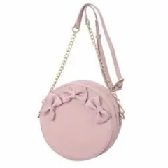 新品　しまむら　青木美沙子　サンリオ　円形　ショルダーバッグ　ピンク　正規品のサムネイル