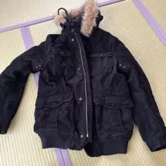 DIESEL ファー付きコーデュロイジャケット Mサイズ 黒