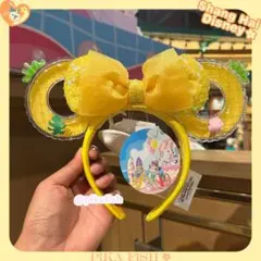 【最新☆正規品】ミニー　夏　リボンカチューシャ　上海ディズニー