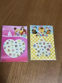 ディズニープリンセス・チップとデールネイルシール 2セット