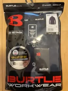BURTLE 665 長袖ポロシャツ ネイビー LL ②のサムネイル