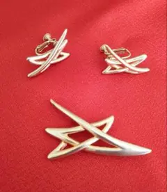 レノマ・ブローチイヤリングセット