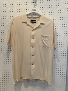極美品　DOUBLE RAINBOW 半袖シャツ L ベージュ