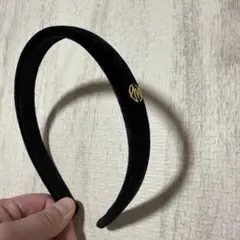 muku ベロアカチューシャ　ブラック