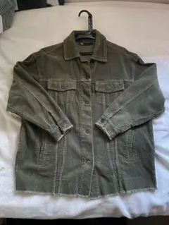 ZARA コーデュロイジャケット 34サイズ オリーブグリーン