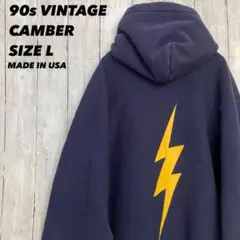 聖*土様 90sヴィンテージ CAMBERバックプリントスエットパーカー　サイズ