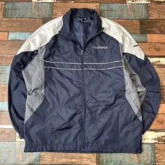 ビンテージ　古着　リーボック　企業刺繍ロゴ　メンズ　ジャケット　サイズM