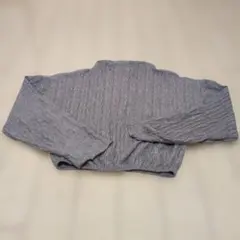 ZARA グレー リブ編み 長袖トップス Mサイズ