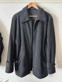 90s agnes b. homme アニエスベーオム ウールコート ブラック - メルカリ