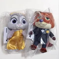 ズートピア２ぬいぐるみZOOTENNIALGALAVer. 2種セットのサムネイル