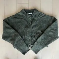ZARA オリーブグリーン カーディガン S/M