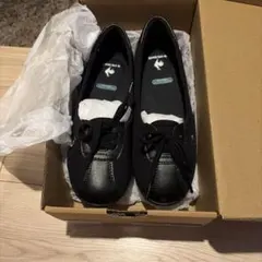 le coq sportif フラットスニーカーシューズ 黒(バレエシューズ風)のサムネイル