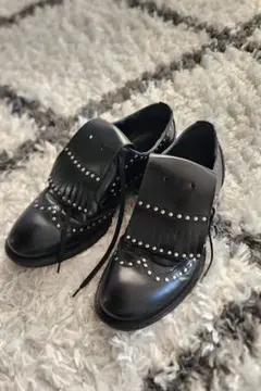 Dsquared2スタッズキルトウィングチップシューズ