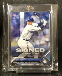 【大谷翔平 】topps now MLBドジャース移籍記念カード