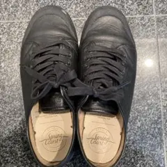 Spring Court ブラックスニーカー　レザー　G2