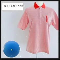 【INTERMEZZO】ポロシャツ　Mサイズ　メンズ　オレンジのサムネイル