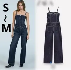 ZARA サロペットジャンプスーツ　オールインワン デニムオーバーオール