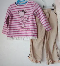 KP 長袖カットソーとボトム2枚セット95