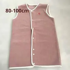 フリース スリーパー 花刺繍　80-100 kukkajapuu