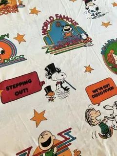 Snoopy スヌーピー ディスコ ビンテージ ボックスシーツ disco柄