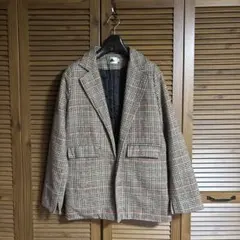ABITOKYO チェック柄ジャケット ブラウン系のサムネイル