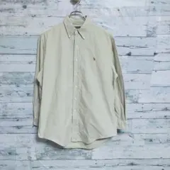 ポロバイラルフローレン 長袖シャツ 刺繍 ボタンダウンシャツ