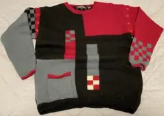 Vintage マルチカラーニット ベスト kolor sacai