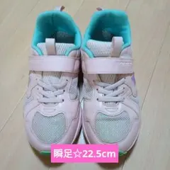 瞬足 SHUNSOKU 女の子 ピンク 美品☆22.5☆2E☆中敷きなし