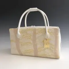 新品未使用 ！！夏・単衣にも！！京都 西陣 正絹 帯使用 利休バッグ