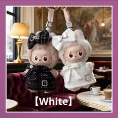 ラブブ　ホワイト　ツイード 風　衣装　 高級感 イニシャル　ワンピース　新品