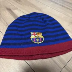 FCバルセロナ ニット帽　フリーサイズ