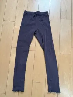 après les cours リブ編みスパッツ　レギンス 130cm