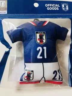 JFA公式 サッカー 日本代表 ユニフォーム型クッションキーホルダー 佐野海舟